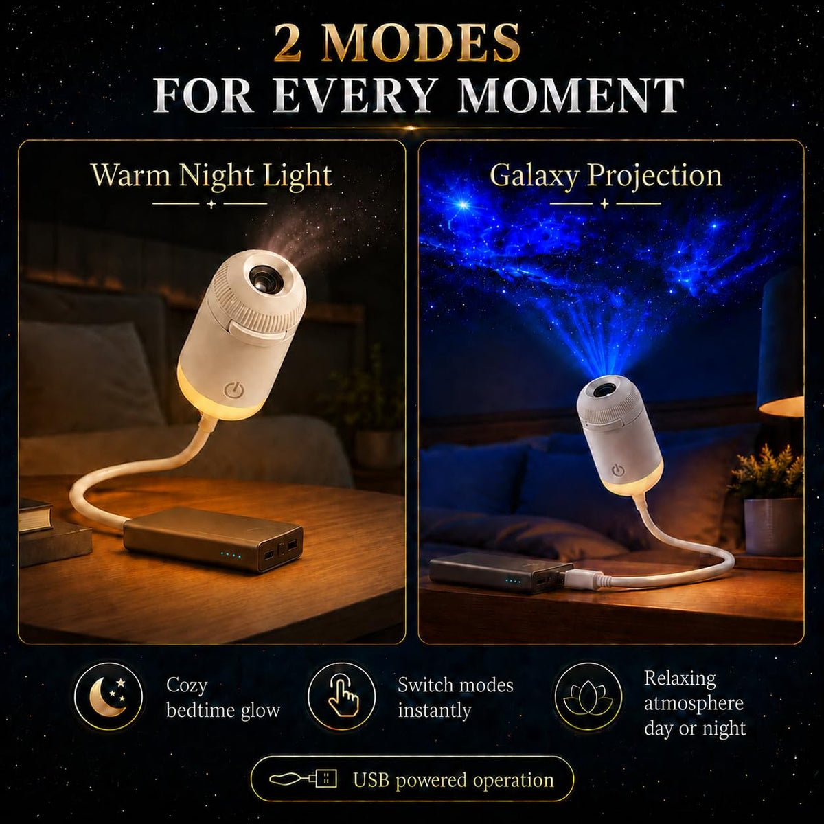 Mini Galaxy Projector – Turn Any Room Into a Starry Sky